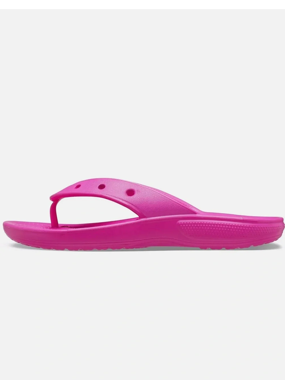 Bright Pink Crocs Classic Flip Flops